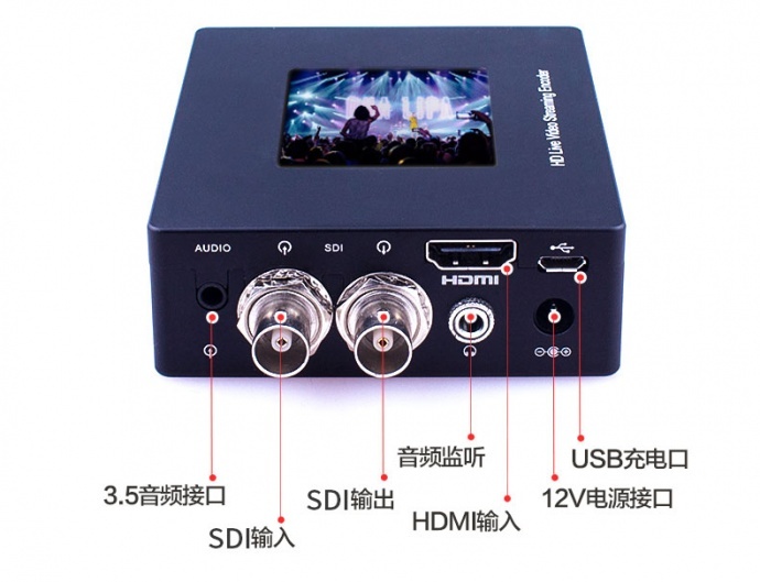 派尼珂4G HDMI+SDI推流直播编码器