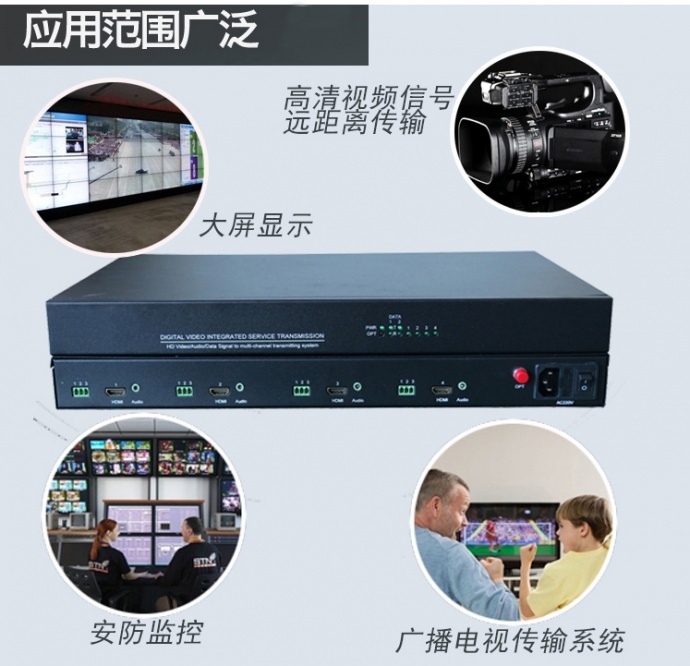 ​四路高清HDMI光端机NK-OPT304HDMI-AU在音视频工程上的使用