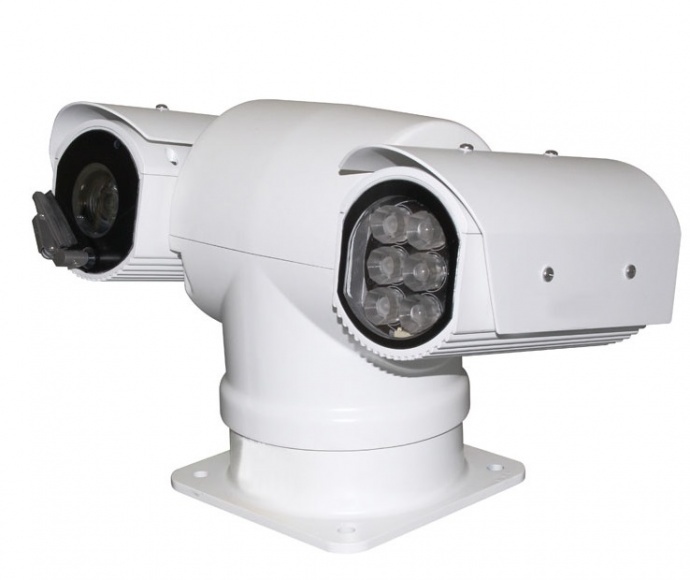 广州RJ45+HD-SDI双输出防抖功能红外高清车载云台