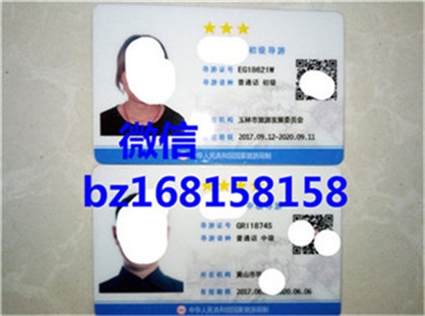 2018新版导游证样本　新版电子导游证图片