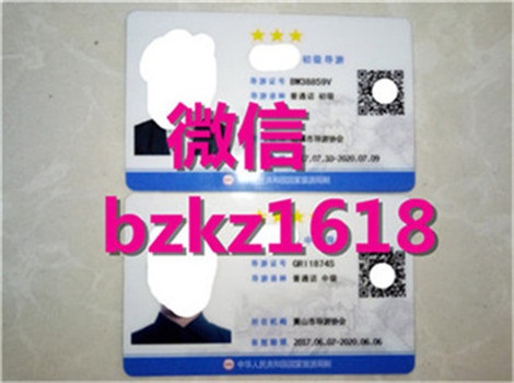 2018新版导游证样本　新版电子导游证图片