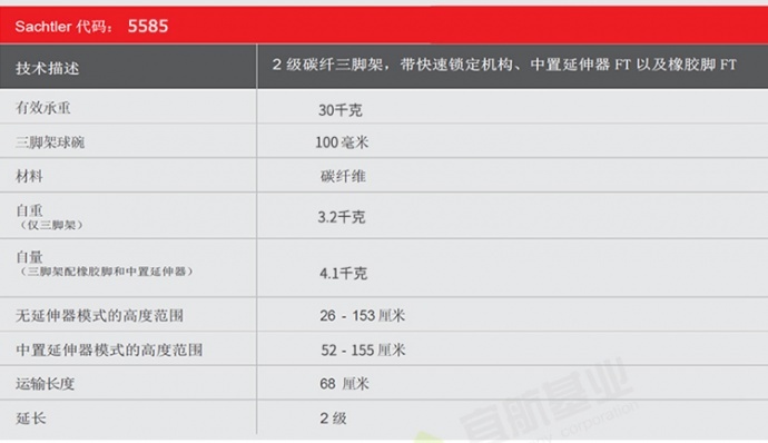 萨拿 碳纤维Flowtech 100mm三脚架 IBC发布，中国大陆市场10月底上市