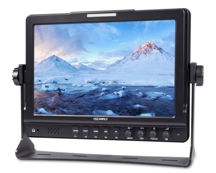 富威德FW1018SPV1 升级版FW1018S 10.1寸3G-SDI/4K HDMI 单反摄像机外接广播级摄影摄像监视器 摇臂上用的监视器 非编监视器