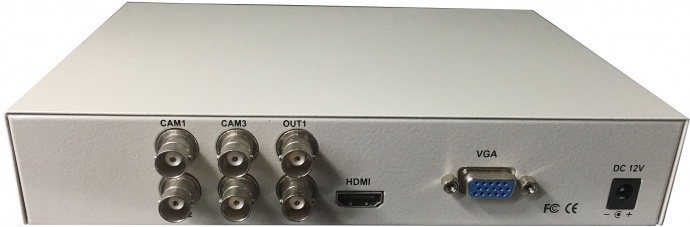派尼珂高清HDTVI/CVI/AHD二\\四画面分割器工业电视监控画面分割器