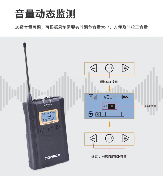 科唛COMICA WM100PLUS 一拖二升级版麦克风正式上市了 更强大的性能 更舒心价格