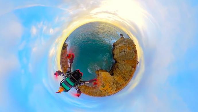 震撼!超现实 Insta360 ONE X 航拍 全景短片