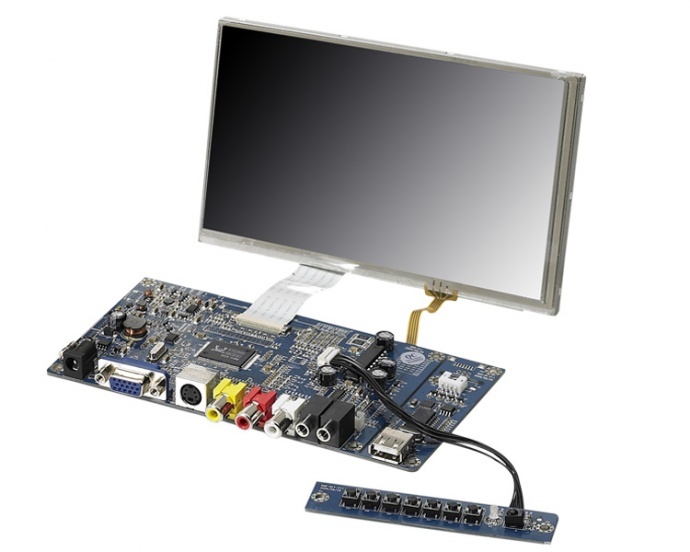 富威德SKD7VAT-9 7寸 800x480 TFT SKD液晶显示模组 多种接口可选HDMI/VGA/AV 支持定制　厂家直销 富威德SKD7VAT-9