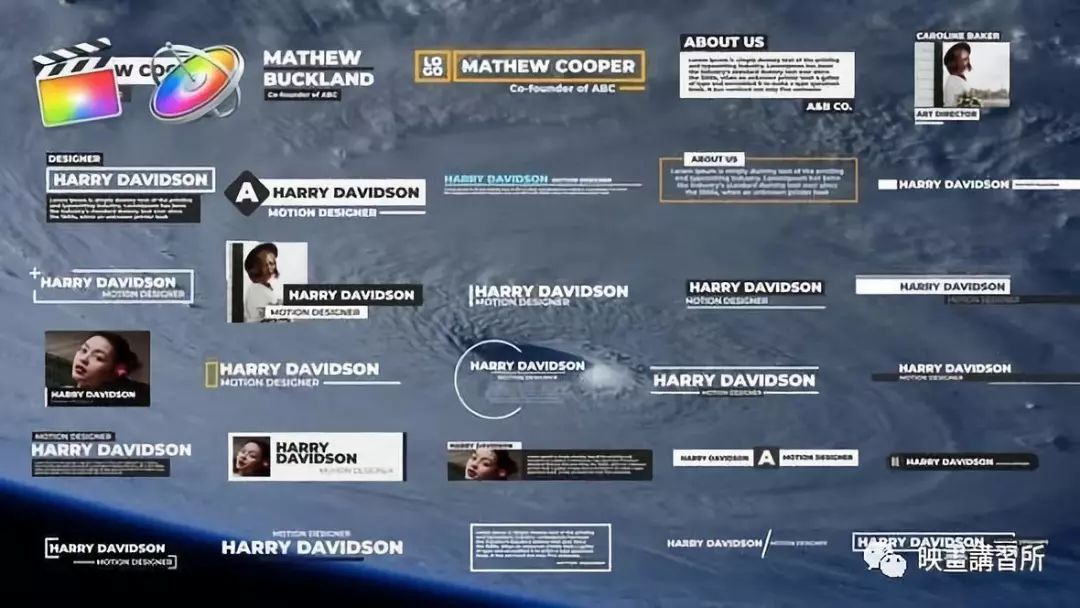 FCPX：商务风1/3处字幕条图文版式