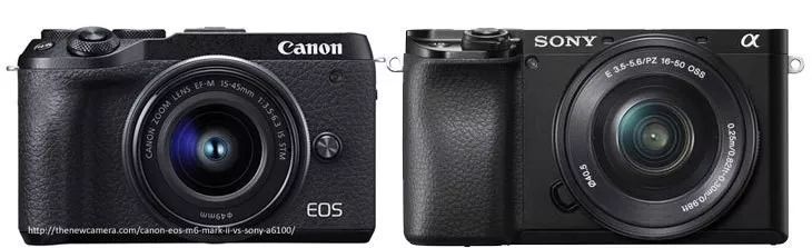 横评 | 佳能EOS M6 Mark II 对比 索尼α6100